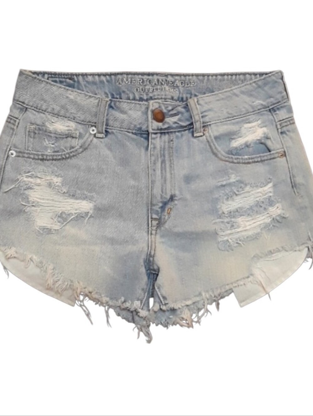 🦅American Eagle Outfitters Distressed Jean Shorts. Women's Size: 04.